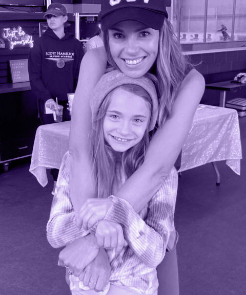 kelly with happy skater